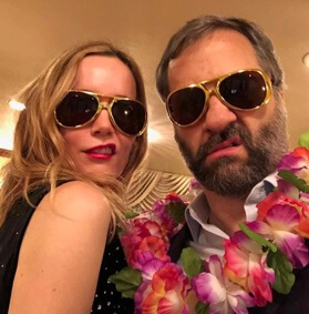 Leslie Mann with her husband, Judd Apatow